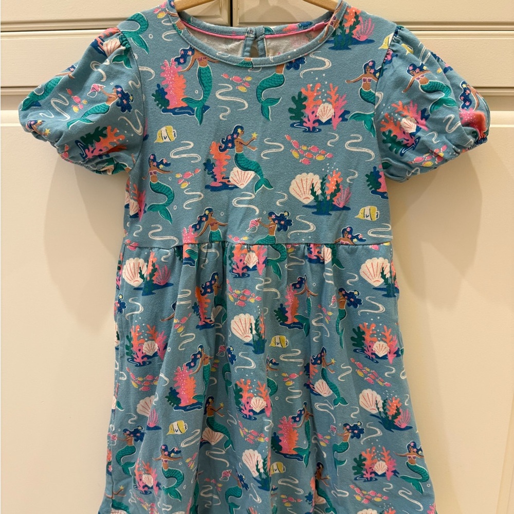 Mini Boden Ocean Adventure Blue Dress